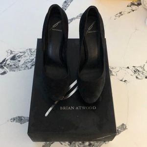 Brian Atwood rhinestone pump. Black size 7 1/2.